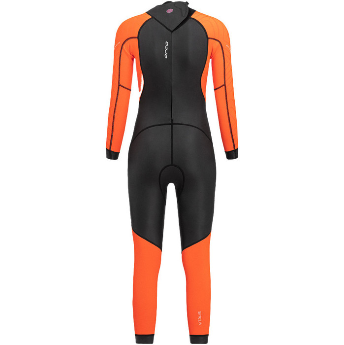 2024 Orca Mujer Vitalis Hi-Vis Back Zip Open Water Swim Neopreno NN674601 - Black